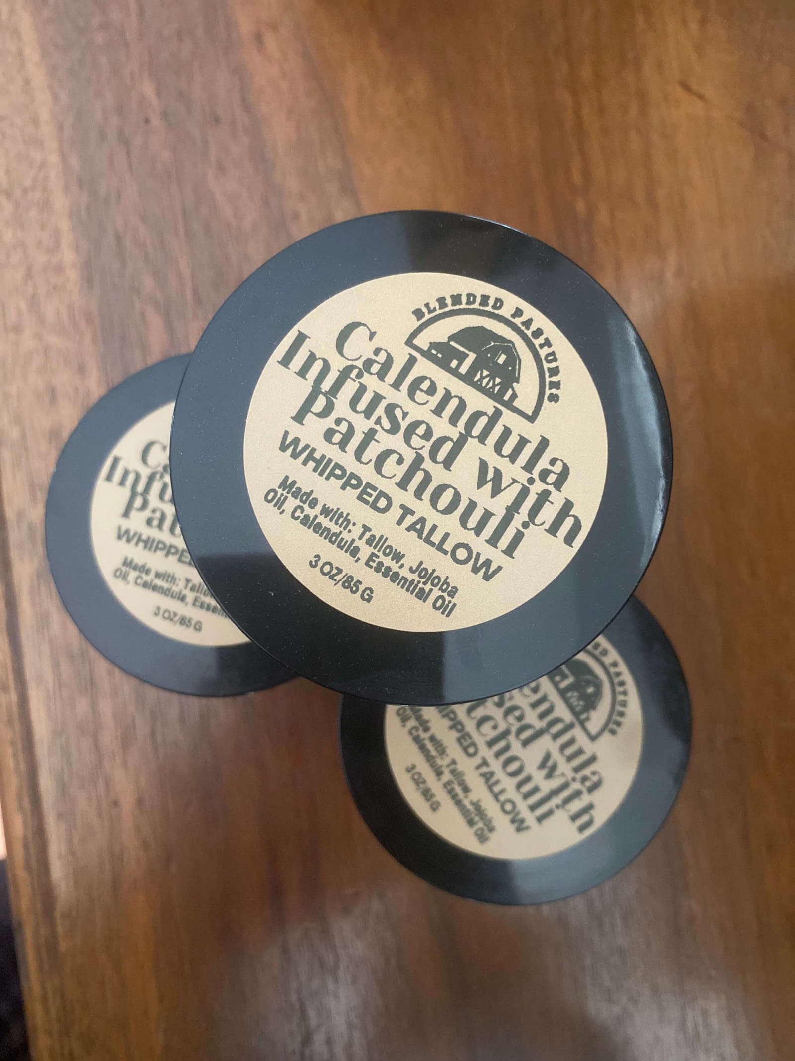 Vanilla & Calendula whipped tallow moisturizer made with grass-fed beef tallow.