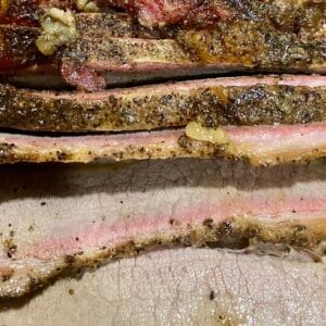 Tender, juicy Brisket cut of beef, perfect for slow cooking or grilling.