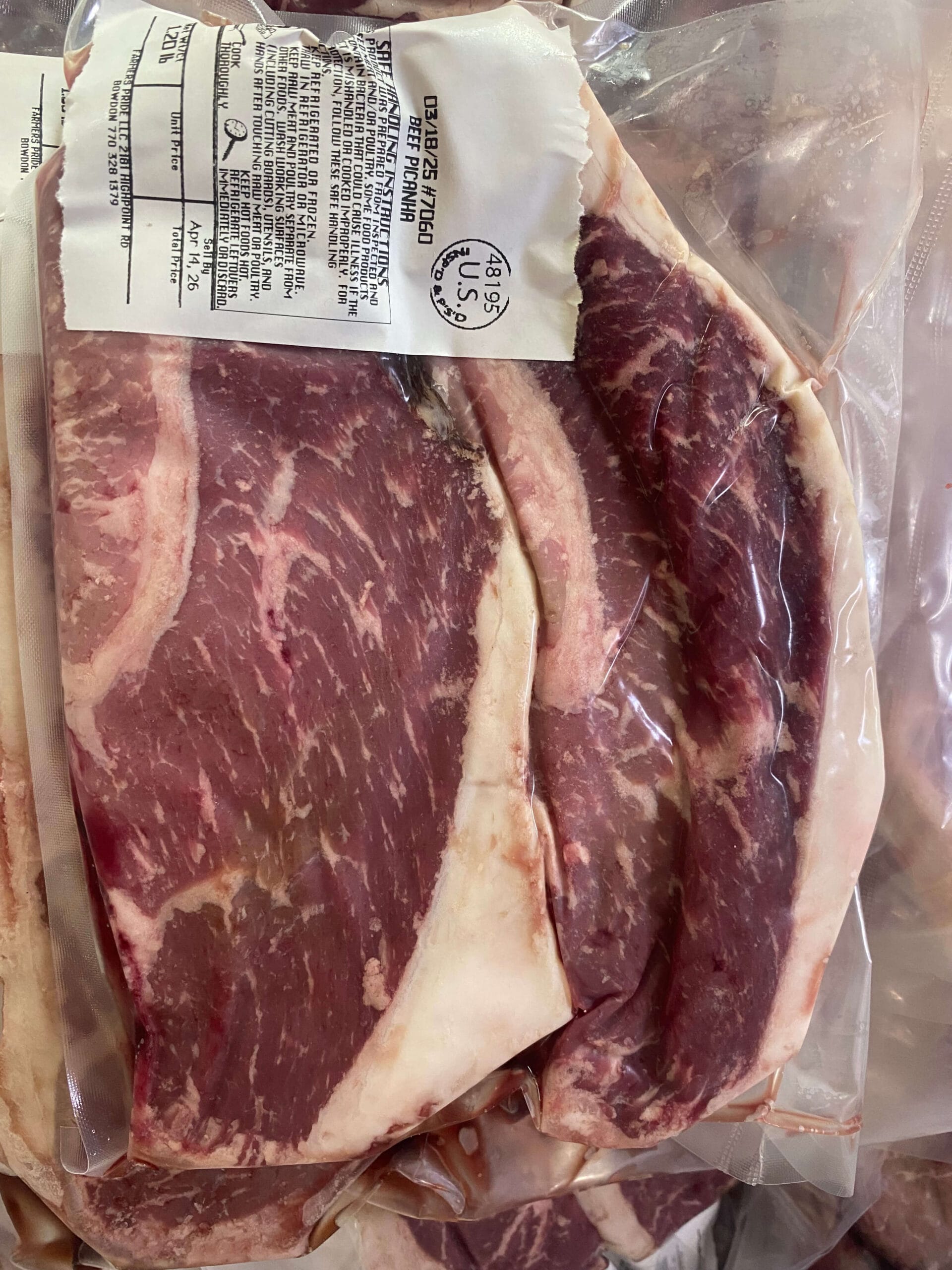 Picanha Steak – Brazilian Favorite | Blended Pastures Farmstead Authentic Picanha steak cut from grass-fed SimAngus beef, ideal for grilling