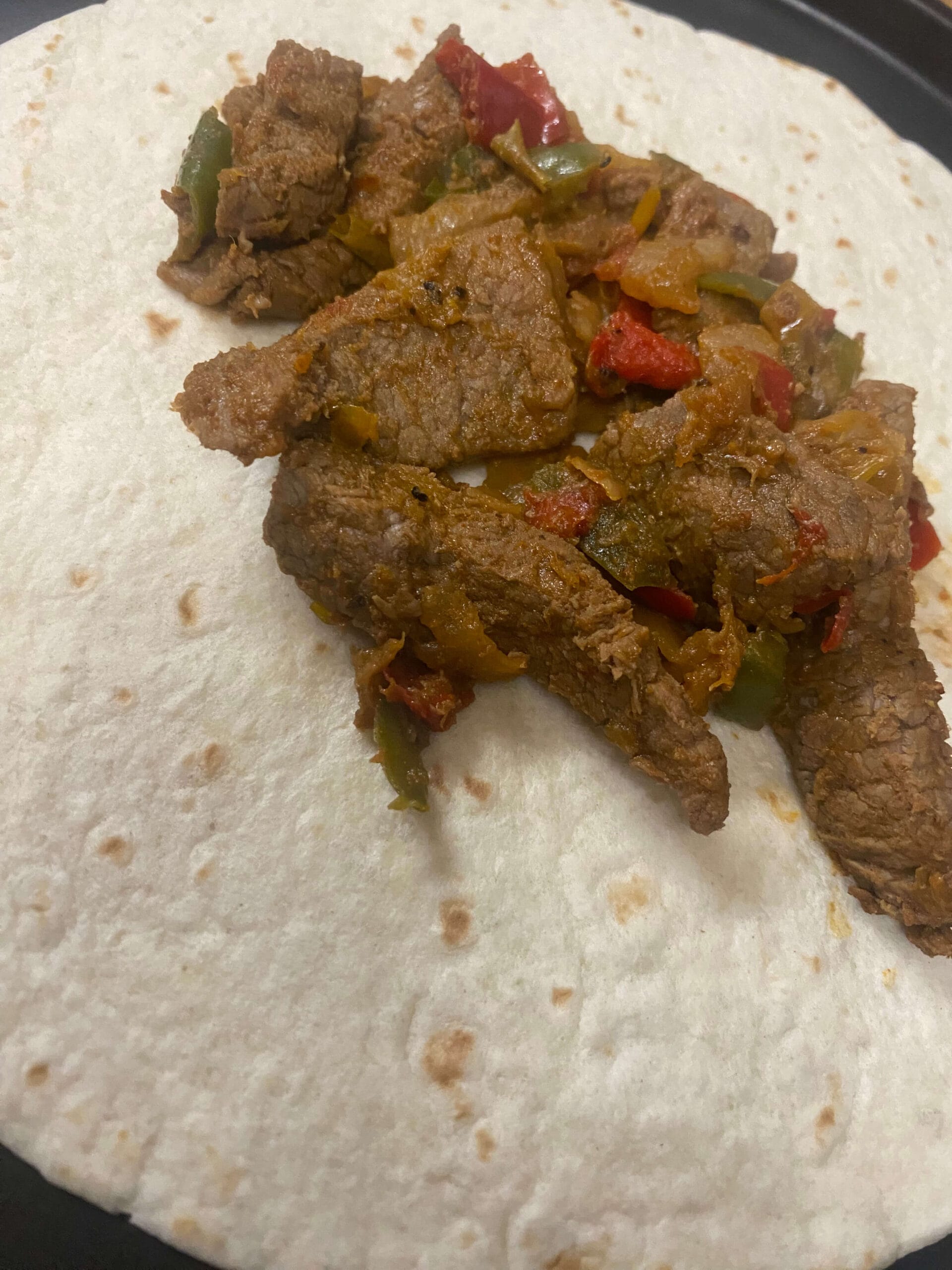 Pre-cut grass-fed beef fajita strips from SimAngus cattle
