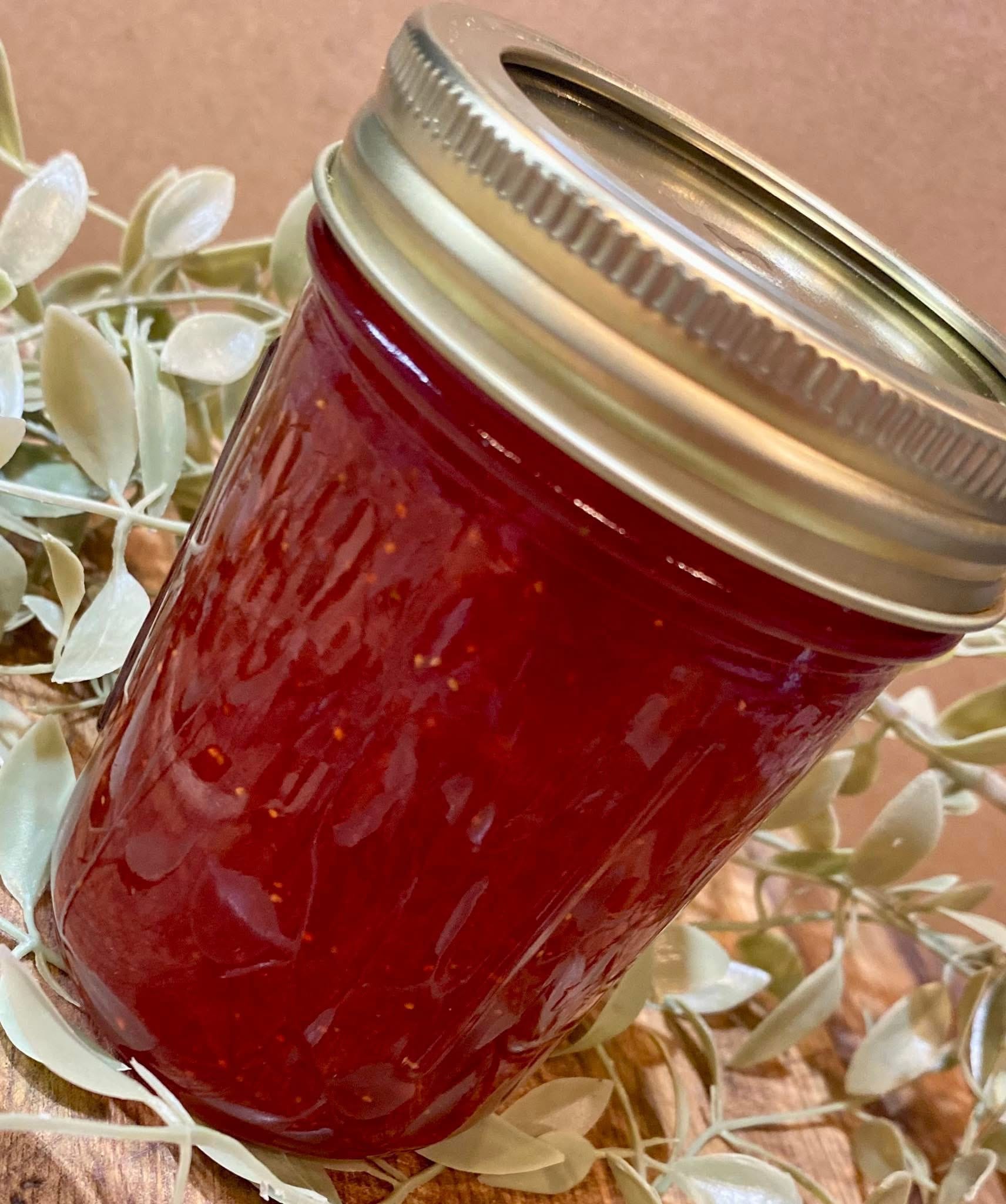 Homemade Strawberry Jam – Classic, Sweet & Small-Batch | Blended Pastures Farmstead Homemade strawberry jam made with ripe, hand-picked strawberries from Blended Pastures Farmstead