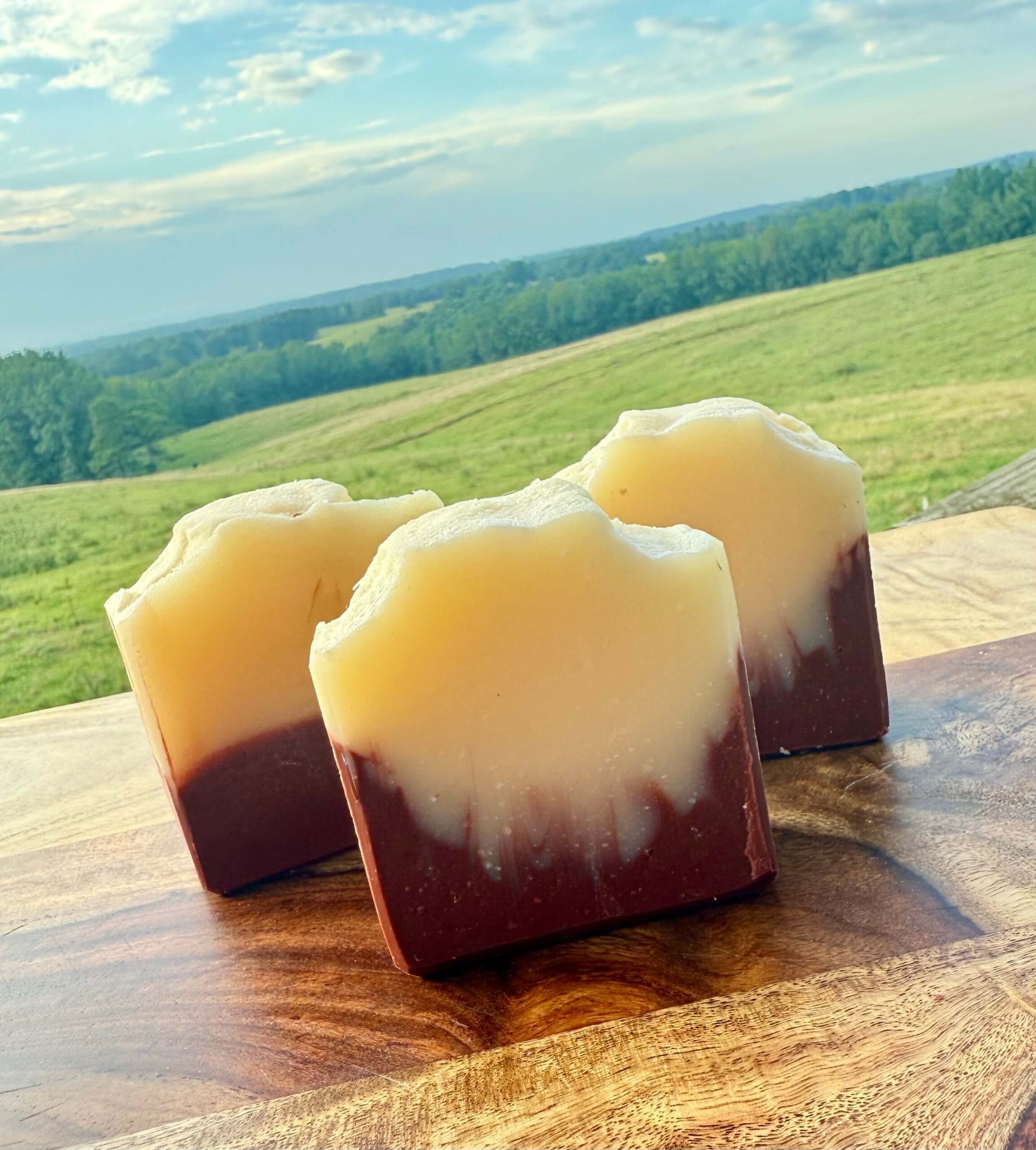 Handcrafted volcano-scented tallow soap bar made with nutrient-rich beef tallow for a luxurious lather and deep hydration.