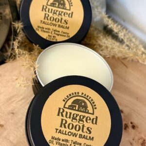 Rugged Roots Tallow Balm made with grass-fed beef tallow