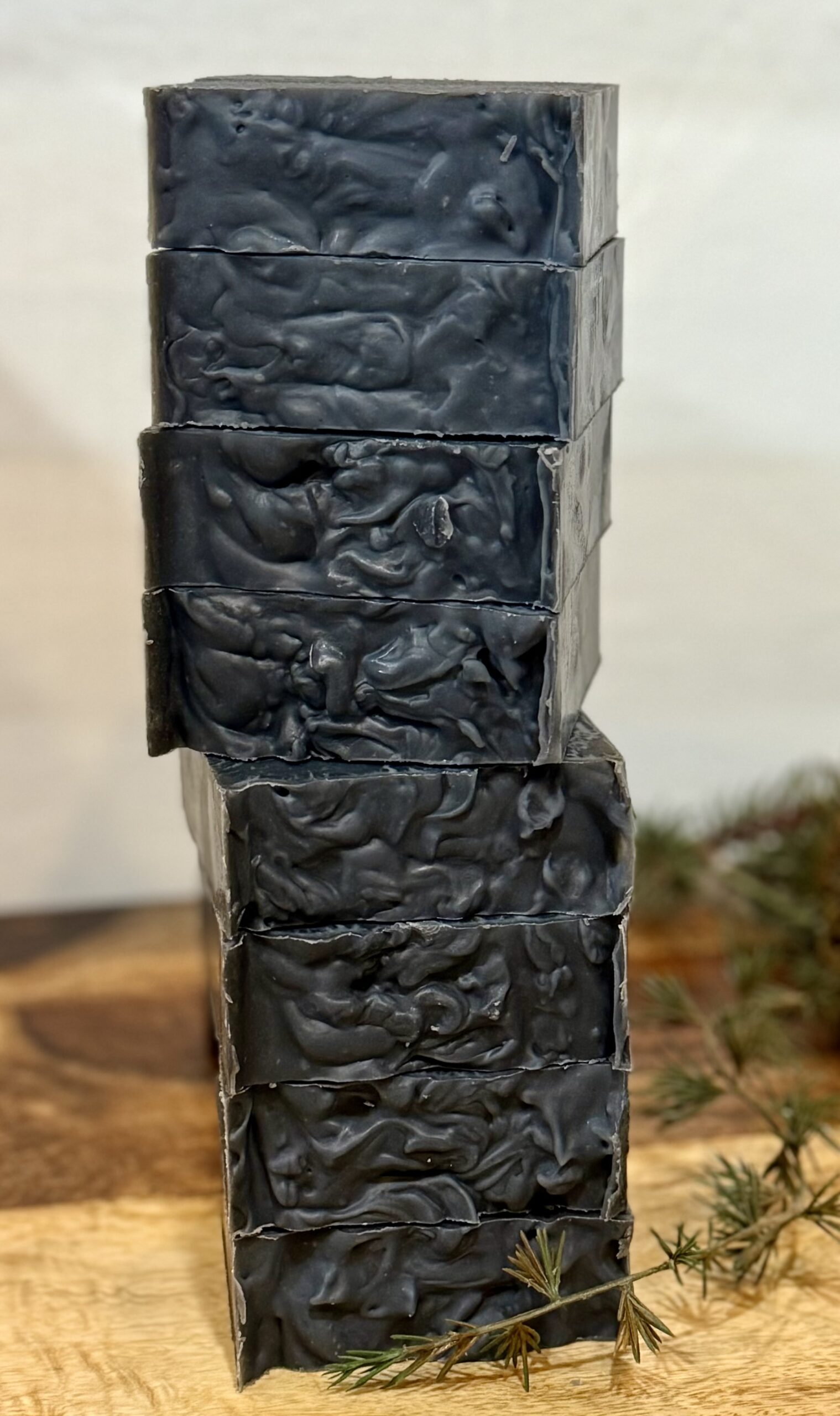 Detox tallow soap bar – activated charcoal and tallow cleanser that draws out impurities naturally.