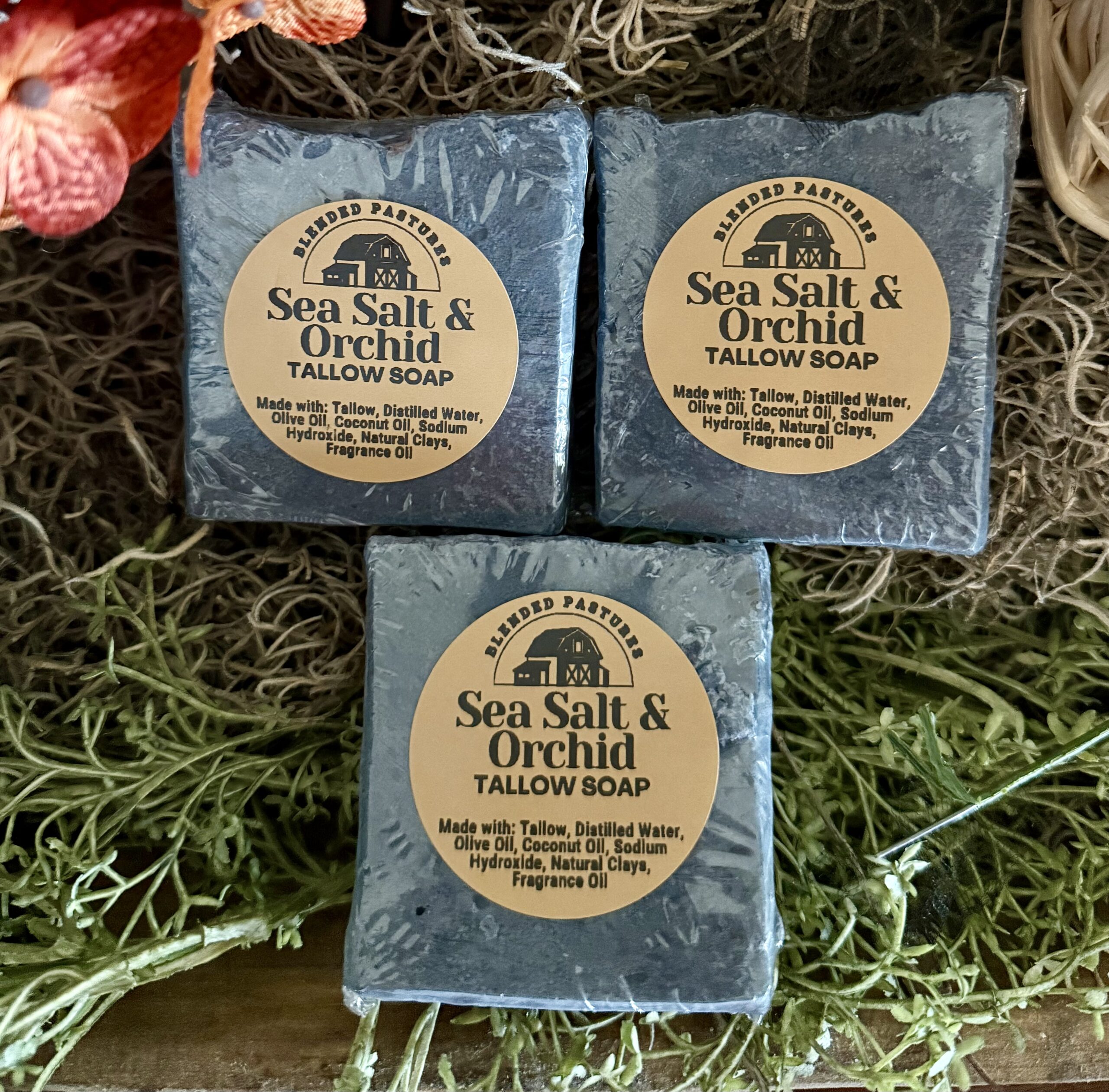 Sea Salt & Orchid Tallow Soap