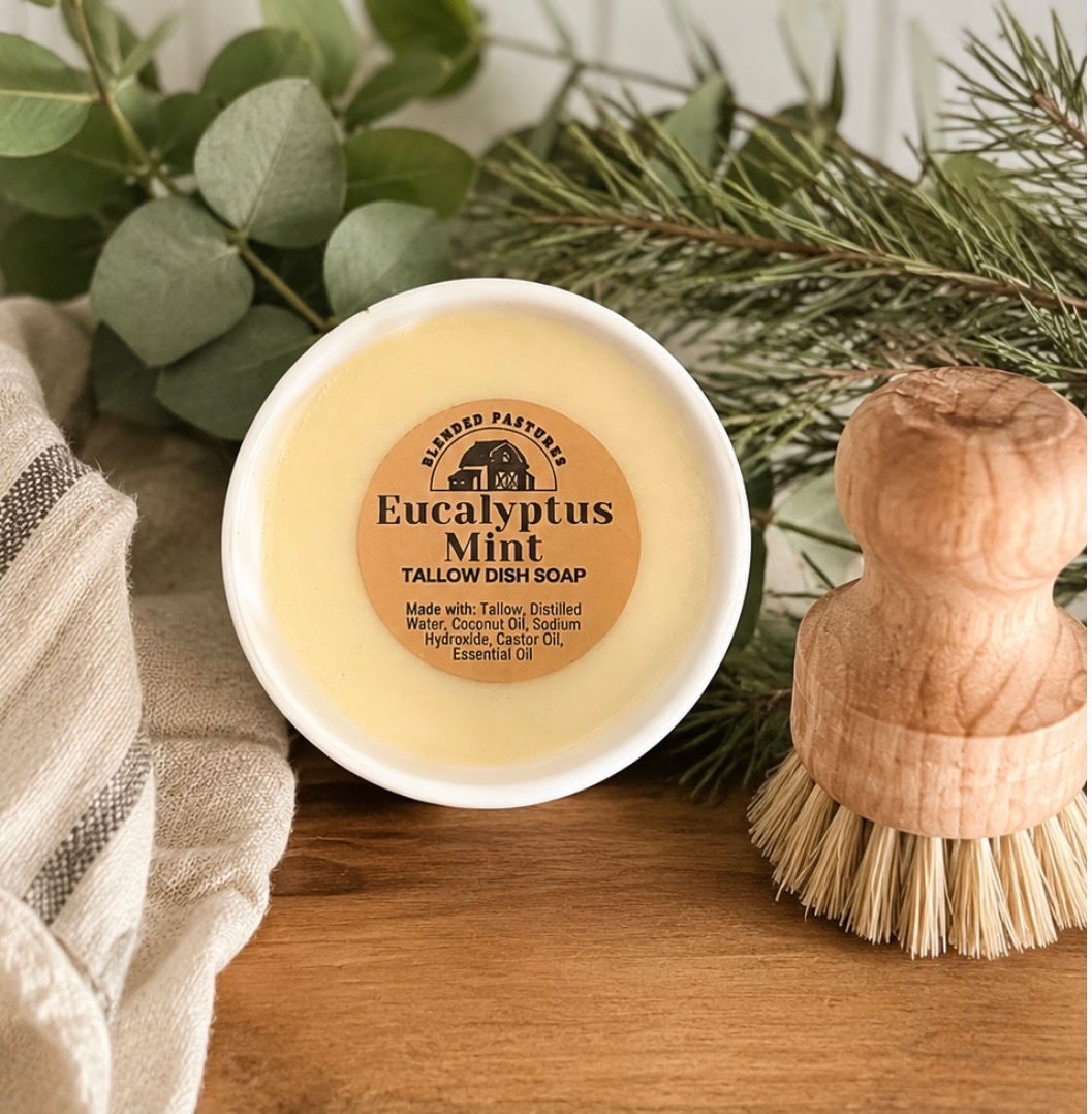 Eucalyptus Mint Tallow Dish Soap